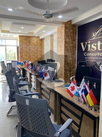 Fully Furnished Half/Shared Office for Rent in Al Hameed Mall G-11 Markaz Islamabad | 4 Workstations + Executive Desk