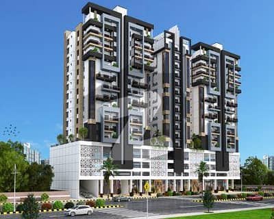 Four Rooms 3 BED Lounge 1192 Square Feet Corner Apartment Scheme 33 Main Maymaar Avenue