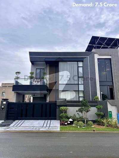 FULLY FURNISHED WITH SOLAR 9.5 MARLA ELEGANT AND FULLY MAINTAINED SUPER HOT LOCATED BUNGALOW IS AVAILABLE IN THE BEST BLOCK OF DHA LAHORE.