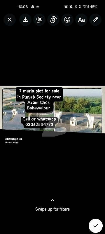 7 marla PGSHF SITE B AZAM CHOK