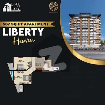 بحریہ ٹاؤن - پریسنٹ 3 بحریہ ٹاؤن کراچی,کراچی میں 2 کمروں کا 3 مرلہ فلیٹ 65.0 لاکھ میں برائے فروخت۔