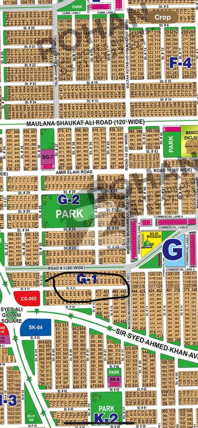 Good Location 20 Marla Residential Plot Up For Sale In DHA Phase 1 - Sector G