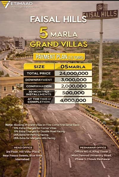 فیصل ہلز - بلاک اے فیصل ہلز,اسلام آباد میں 5 کمروں کا 5 مرلہ مکان 2.4 کروڑ میں برائے فروخت۔