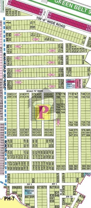 1+1 kanal plots for sale in phase 7 block P
