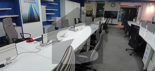 furnished 5500 sqfts office available for rent at sahra e faisal