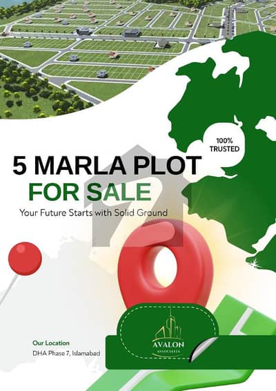 5 Marla Plot for Sale in DHA, Phase 7, Sector Lilly C