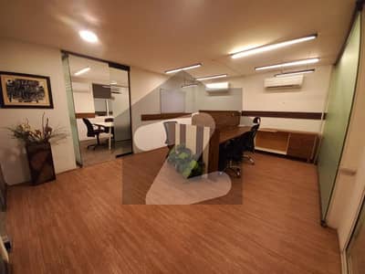 Completely Furnished, Top Location Office In Corner Building For Rent