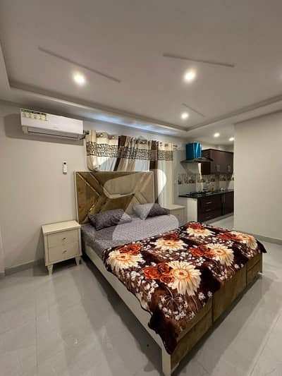 Studio Furnished Flat Available For Rent Sector E Quaid Block Bahria Town Lahore