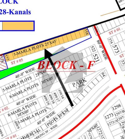 لو کاسٹ ۔ بلاک ایف لو کاسٹ سیکٹر,بحریہ آرچرڈ فیز 2,بحریہ آرچرڈ,لاہور میں 5 مرلہ رہائشی پلاٹ 3.65 کروڑ میں برائے فروخت۔