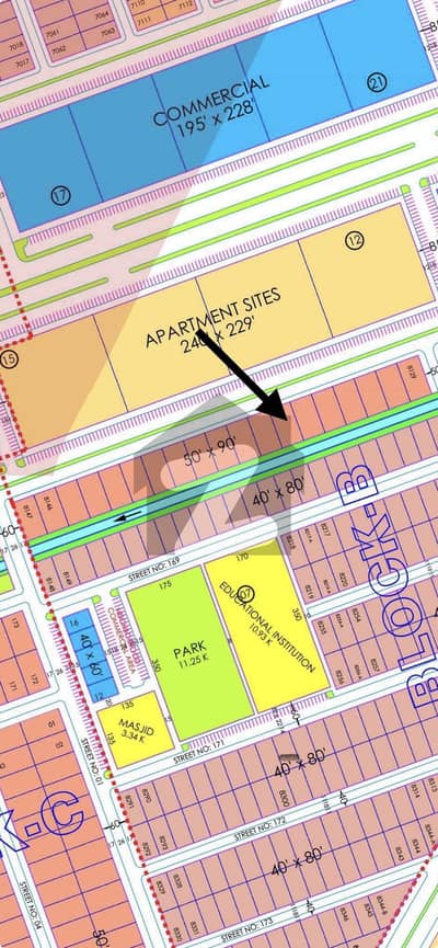 1 kanal plot at double road