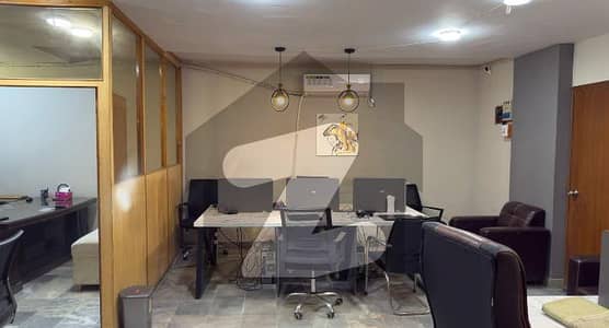 800sqft Fully Furnished Office Available for Rent at Main shahra e Faisal