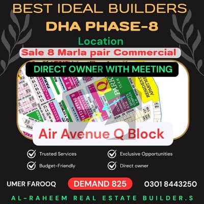 Phase 8 , 8 Marla commercial plot available