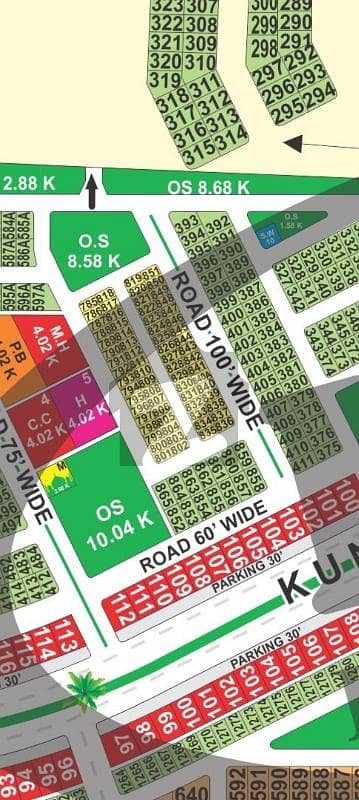 LDA city Lahore BB block 10 Marla plot for sale on 75 ft road