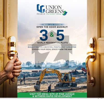 3 Marla Residential On Ground Plot Available For Sale In Union Green Phase 2 Pine Avenue Road Lahore