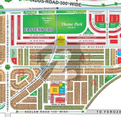 A block 1 Kanal plot available for sale in facing Park