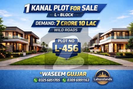 1 kanal plot for sale dha phase 6