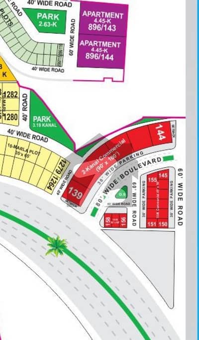 10 MARLA COMMERCIAL PLOT TAUHEED BLOCK BAHRIA TOWN