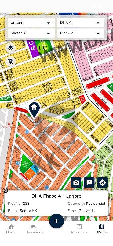 ڈی ایچ اے فیز 4 ۔ بلاک کے کے ڈی ایچ اے فیز 4,ڈیفنس (ڈی ایچ اے),لاہور میں 12 مرلہ رہائشی پلاٹ 2.7 کروڑ میں برائے فروخت۔
