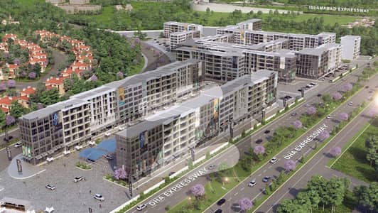 Emaar commercial plot on easy payment plan on main dha 5 expressway Islamabad