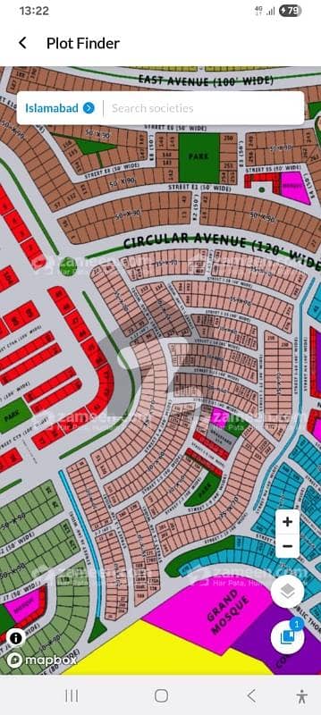 Proper Corner + 3.5 marla Extra land + SunFace + Back of Main Circular avenue Road ( 120 feet) + Walking distance from Main D markaz commercial + Near to Park, Masjid + Ready for Construction + Solid & Level, 10 Marla + 3.5 Marla extra land Plot For sale in I block.