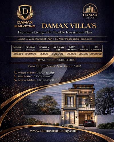 3 Marla Damax Villa's Your Search End Here