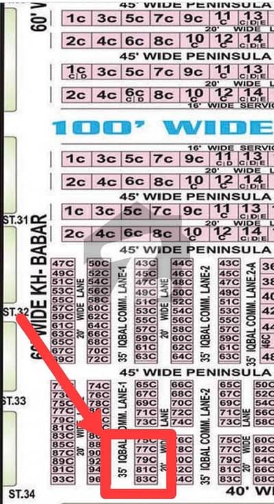 35 Feet Wide Road Behind Of Main KHYBAN E BABAR 100 Feet wide Road near 34 Street Best For Office Building. well come Builder and Investor.