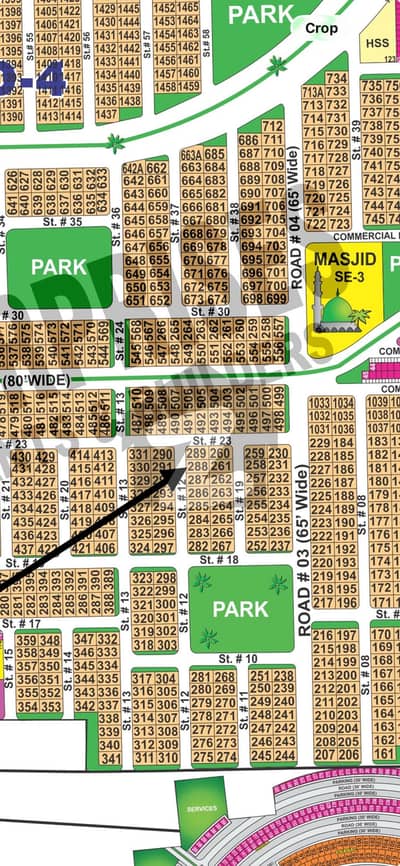 1 Kanal Good Location Plot For Sale In DHA Multan Sector E