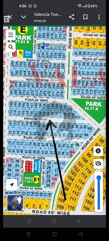 1 kanal plot no. 122 block E-1 near to park for sale in Valencia Housing society Lahore. owner 1on1 meeting