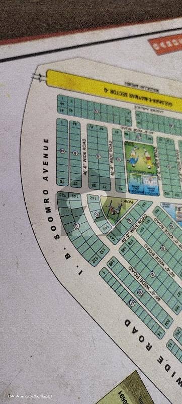 This Property Direct From Owner.   471 Yards Open Plot Main IB Somroo Road 150 Feet Road Available For Sale in Block B   Garden City Karachi.