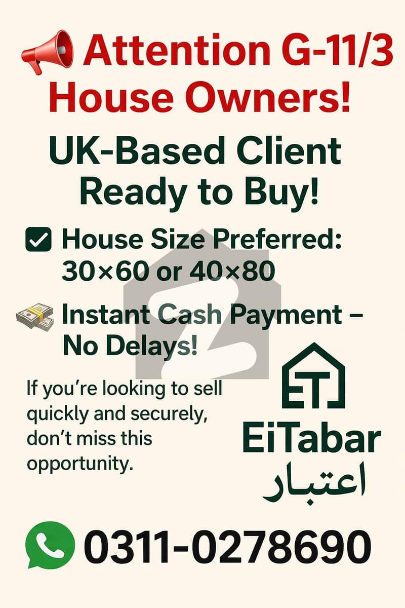 Attention House owner G11/3 Attention House owner G11/3