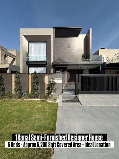 One Kanal Brand New luxury Modern design House Available For Rent in DHA Phase 8 Hot location