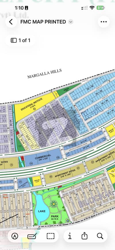 فیصل مارگلہ سٹی بی ۔ 17,اسلام آباد میں 1 کنال رہائشی پلاٹ 1.8 کروڑ میں برائے فروخت۔