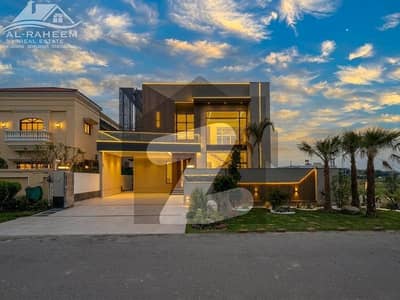 FACING PARK EYE CATCHING 1 KANAL SUPER STYLISH LUXURY MODERN VILLA FOR SALE IN DHA PHASE 5 NEAR TO MARKET.