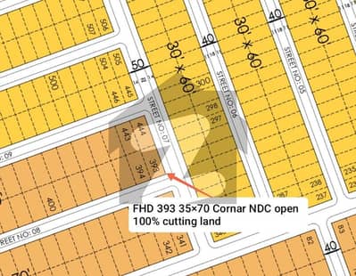 Prime 10 Marla Propar cornar Plot For Sale in Faisal Hills D-Block #393 - 3570 Cutting Land 100% solid