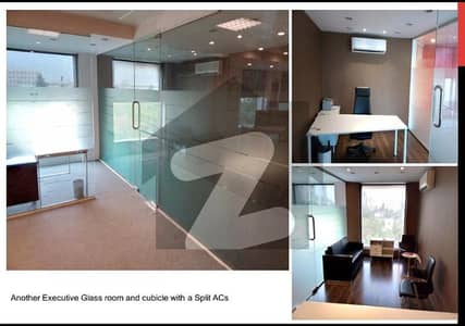 FULLY FURNISHED OFFICE AVAILABLE FOR RENT LUXURY BUILDING PRIME LOCATION