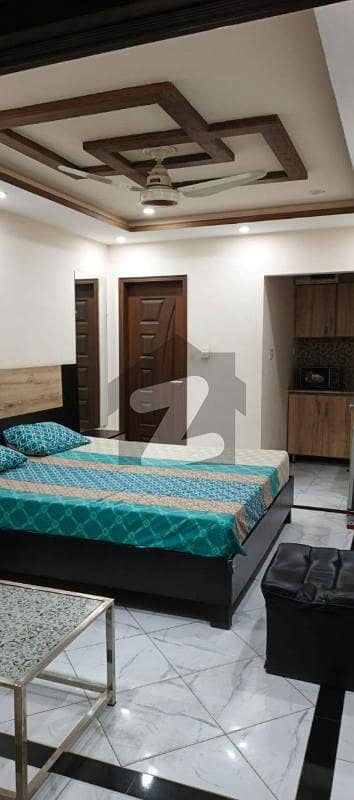 1 Bed Furnished Flat for Rent in Johar Town for Family and Bachelor (Student + Job holder)
