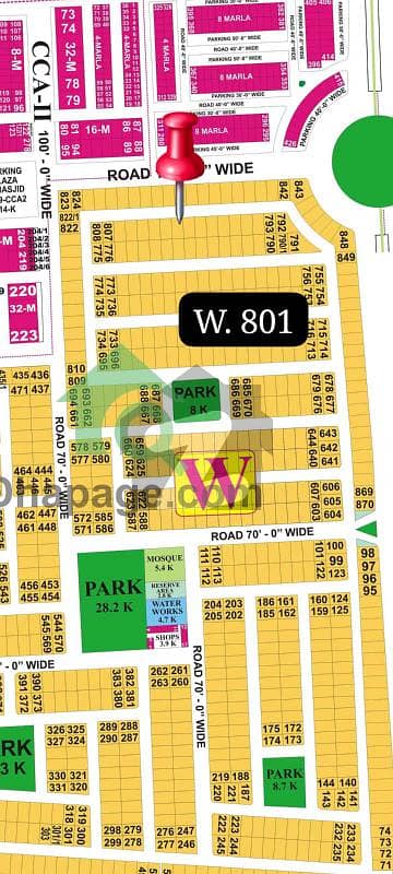 Near To Park 1 Kanal Residential Plot Available For Sale in DHA Phase 8 at a Prime Location