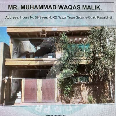 وزیر ٹاؤن راولپنڈی میں 4 کمروں کا 9 مرلہ مکان 1.25 کروڑ میں برائے فروخت۔