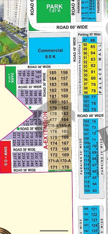 اتحاد ٹاؤن فیز ١ اتحاد ٹاؤن,رائیونڈ روڈ,لاہور میں 4 مرلہ کمرشل پلاٹ 3.4 کروڑ میں برائے فروخت۔