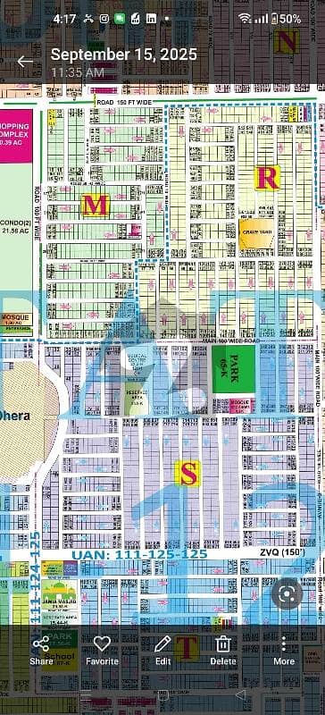 Corner 3 kanal + 1.5marla plot phase 6 near to Raya for sale in DHA Lahore. owner 1on1 meeting