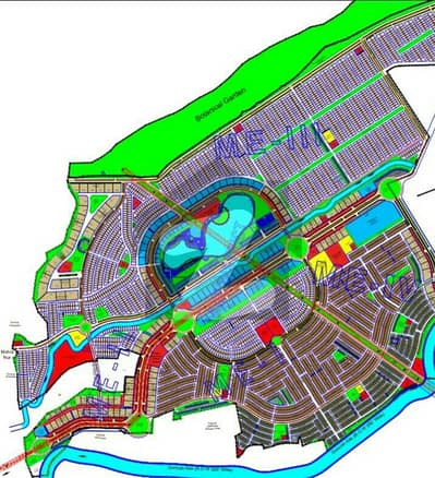 MARGALLA ENCLAVE, SHORT CORNER PLOT PRIME LOCATION, DOUBLE ENTRANCE FROM 2 MAIN DOUBLE ROADS 120 FEET