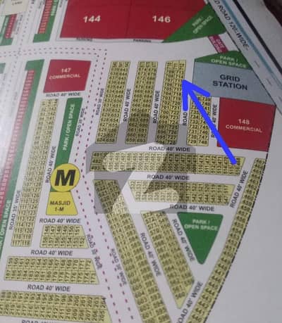 5 Marla plot available for Sale in block M Royal Palm city Gujranwala