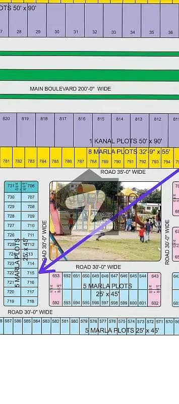 5 Marla Residencial Plot Available For Sale In Haider Block On Installments