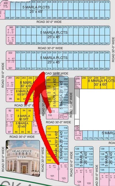 Plot No. 315 in A Block Residencial available for sale 5 Marla