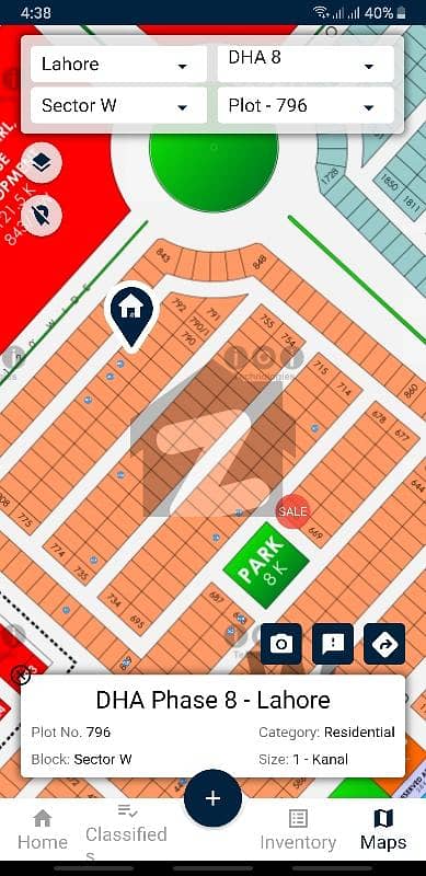 W BLOCK PLOT FOR SALE