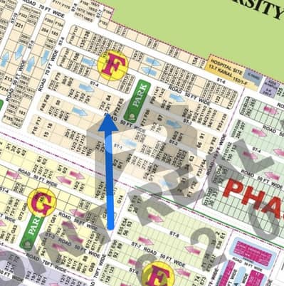 ڈی ایچ اے فیز 5 - بلاک ایف فیز 5,ڈیفنس (ڈی ایچ اے),لاہور میں 1 کنال رہائشی پلاٹ 6.99 کروڑ میں برائے فروخت۔