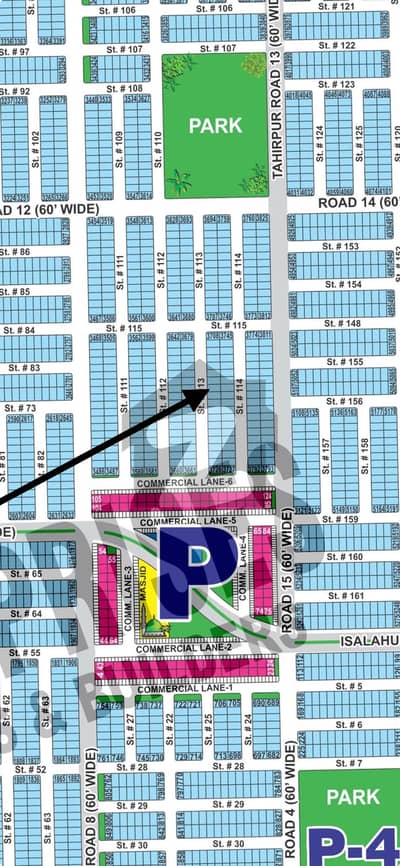 5 Marla Plot For Sale in Hot Location DHA Multan Sector P Prime Area