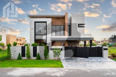 1 Kanal Brand New Specious Ultra Modern Design Bungalow For Sale In DHA Phase 7 Top Location Near To McDonald's Near To Park.