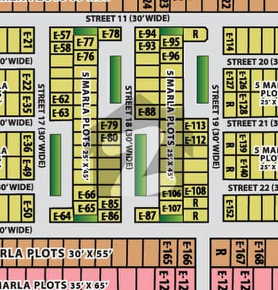 5 marla Plot Map Aprroved Prime Location Plot For Sale In New Metro City (Sarai Alamgir)