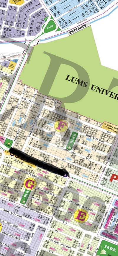 Good Location One Kanal Plot For Sale Block F Phase 5 DHA Lahore